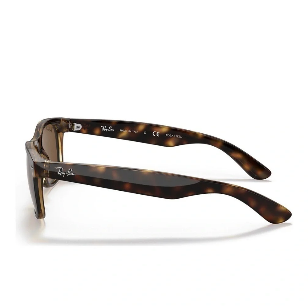 NWT Ray Ban NEW WAYFARER CLASSIC Sunglasses Polarized Polished Tortoise Brown